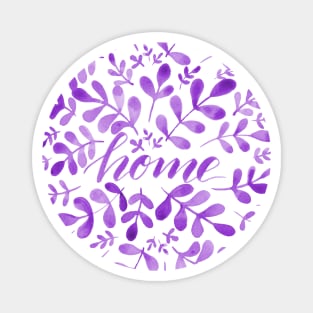 Watercolor home foliage - purple Magnet